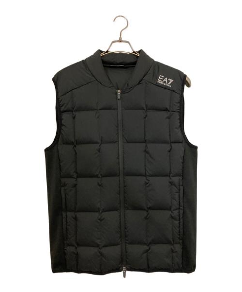 EA7（イーエーセブン）EA7 (イーエーセブン) ダウンベスト ブラック サイズ:3XLの古着・服飾アイテム