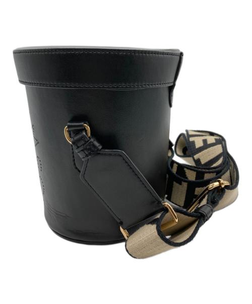 STELLA McCARTNEY（ステラマッカートニー）STELLA McCARTNEY (ステラマッカートニー) LOGO Eco Soft Alter Nappa Bucket BAG / バケットバッグ ブラックの古着・服飾アイテム