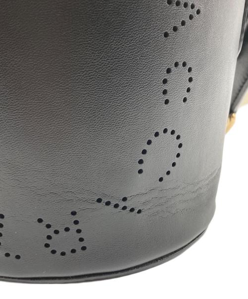 STELLA McCARTNEY（ステラマッカートニー）STELLA McCARTNEY (ステラマッカートニー) LOGO Eco Soft Alter Nappa Bucket BAG / バケットバッグ ブラックの古着・服飾アイテム
