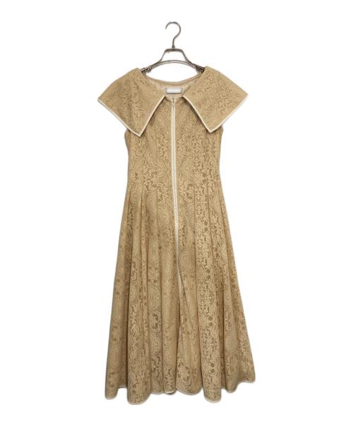 CELFORD（セルフォード）CELFORD (セルフォード) ミラーレースワンピース イエロー サイズ:38の古着・服飾アイテム