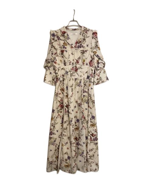 Snidel（スナイデル）Snidel (スナイデル) ビスチェライクプリントワンピース ホワイト サイズ:1の古着・服飾アイテム
