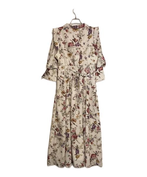 Snidel（スナイデル）Snidel (スナイデル) ビスチェライクプリントワンピース ホワイト サイズ:1の古着・服飾アイテム