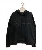Y-3ワイスリー）の古着「Distressed Signature Hoodie / シグネチャーパーカー」｜ブラック