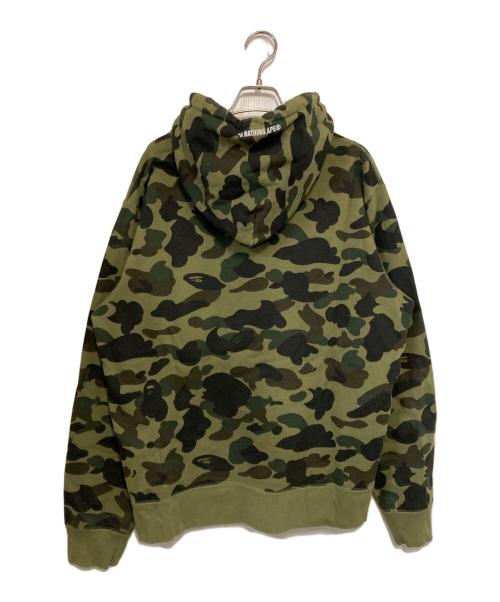 A BATHING APE（ア ベイシング エイプ）A BATHING APE (ア ベイシング エイプ) 1st Camo College Pullover Hoodie / ファーストカモプルオーバーパーカー グリーン サイズ:XLの古着・服飾アイテム