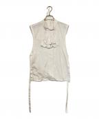 COMME des GARCONSコムデギャルソン）の古着「ノースリーブ前後2wayレイヤードブラウス」｜ホワイト