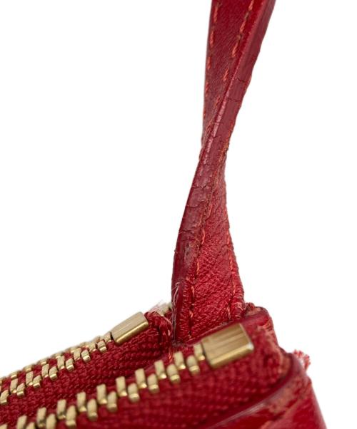 CELINE（セリーヌ）CELINE (セリーヌ) トリオラージショルダーバッグ レッドの古着・服飾アイテム