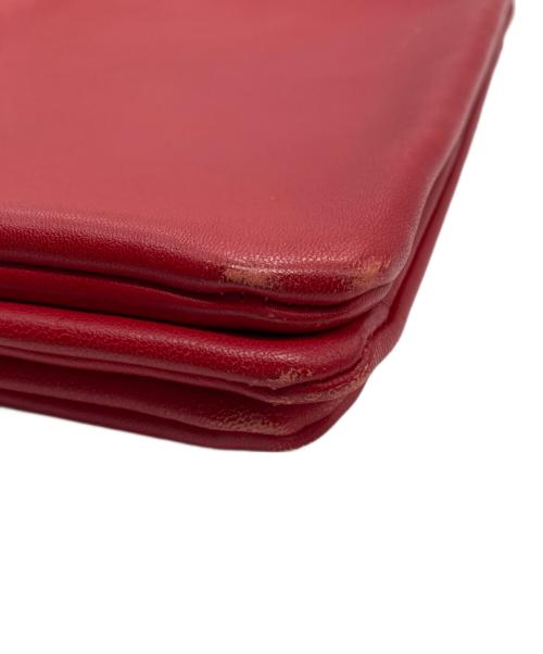 CELINE（セリーヌ）CELINE (セリーヌ) トリオラージショルダーバッグ レッドの古着・服飾アイテム