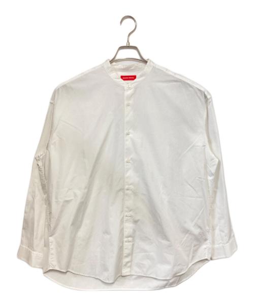 MAISON SPECIAL（メゾンスペシャル）MAISON SPECIAL (メゾンスペシャル) THOMAS MASON (トーマスメイソン) バンドカラーシャツ ホワイト サイズ:48の古着・服飾アイテム