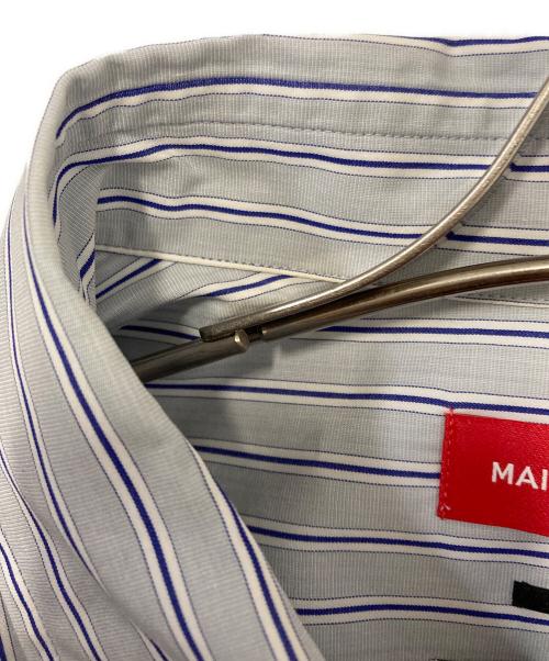 MAISON SPECIAL（メゾンスペシャル）MAISON SPECIAL (メゾンスペシャル) THOMAS MASON (トーマスメイソン) ストライプシャツ グレー サイズ:48の古着・服飾アイテム