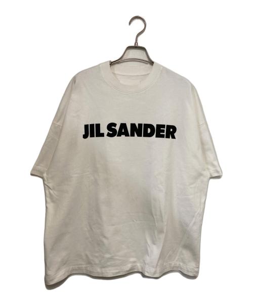 JIL SANDER（ジルサンダー）JIL SANDER (ジルサンダー) ロゴ半袖Tシャツ ホワイト サイズ:Mの古着・服飾アイテム