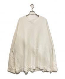 ATON（エイトン）の古着「SUVIN GARMENT DYE  CREWNECK PULLOVER」｜ホワイト