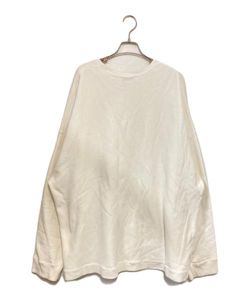 ATON（エイトン）ATON (エイトン) SUVIN GARMENT DYE  CREWNECK PULLOVER ホワイト サイズ:06の古着・服飾アイテム