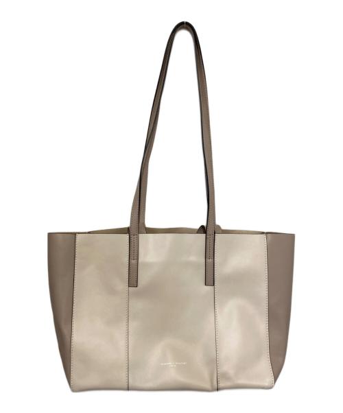 GIANNI CHIARINI（ジャンニ キアリーニ）GIANNI CHIARINI (ジャンニ キアリーニ) レザートートバッグ ベージュの古着・服飾アイテム