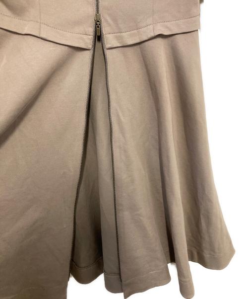 FOXEY NEWYORK（フォクシーニューヨーク）FOXEY NEWYORK (フォクシーニューヨーク) ジップアップワンピース ブラウン サイズ:38の古着・服飾アイテム