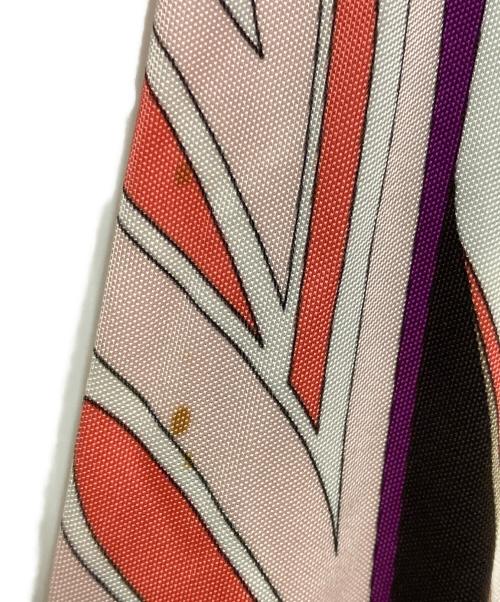 Emilio Pucci（エミリオ プッチ）Emilio Pucci (エミリオ プッチ) 金釦総柄ワンピース パープル×ピンク サイズ:38の古着・服飾アイテム