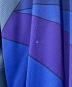 中古・古着 Emilio Pucci (エミリオ プッチ) ストレッチ総柄Vネックワンピース パープル×ブルー サイズ:40：6000円