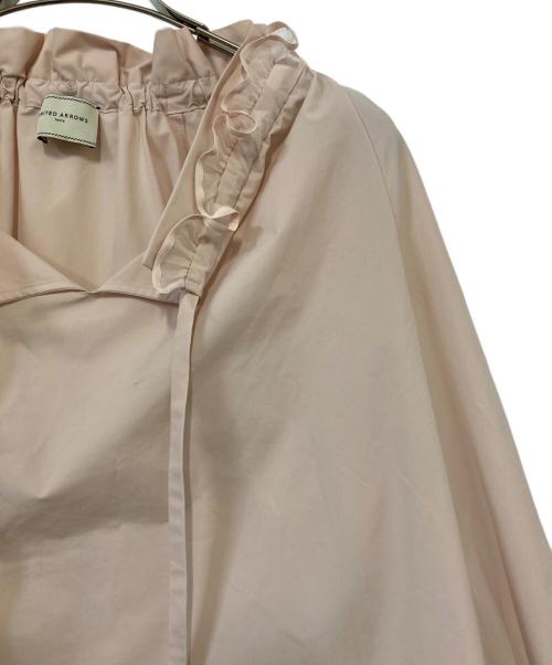 UNITED ARROWS TOKYO（ユナイテッドアローズトウキョウ）UNITED ARROWS TOKYO (ユナイテッドアローズトウキョウ) オーガンジーフリルリボンブラウス プルオーバーブラウス ピンク サイズ:記載なしの古着・服飾アイテム