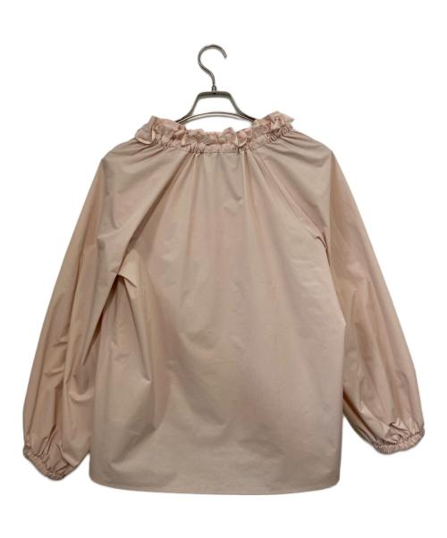 UNITED ARROWS TOKYO（ユナイテッドアローズトウキョウ）UNITED ARROWS TOKYO (ユナイテッドアローズトウキョウ) オーガンジーフリルリボンブラウス プルオーバーブラウス ピンク サイズ:記載なしの古着・服飾アイテム
