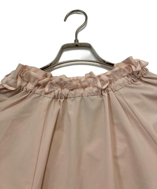 UNITED ARROWS TOKYO（ユナイテッドアローズトウキョウ）UNITED ARROWS TOKYO (ユナイテッドアローズトウキョウ) オーガンジーフリルリボンブラウス プルオーバーブラウス ピンク サイズ:記載なしの古着・服飾アイテム