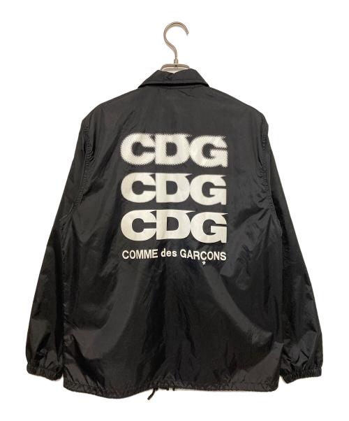 GOOD DESIGN SHOP COMME des GARCONS（グッドデザインショップ コムデギャルソン）GOOD DESIGN SHOP COMME des GARCONS (グッドデザインショップ コムデギャルソン) バックロゴプリントコーチジャケット ブラック サイズ:Sの古着・服飾アイテム