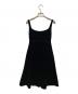 FOXEY NEWYORK (フォクシーニューヨーク) ノースリーブベロアワンピース ブラック サイズ:38：3000円