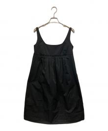 FOXEY NEWYORK（フォクシーニューヨーク）の古着「ノースリーブフレアワンピース」｜ブラック