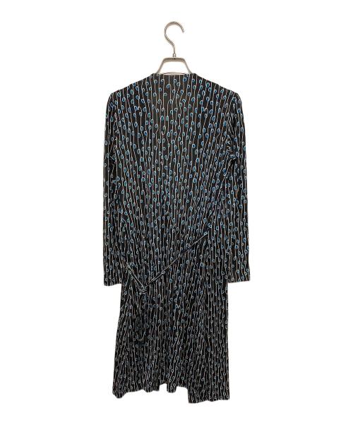 DIANE VON FURSTENBERG（ダイアンフォンファステンバーグ）DIANE VON FURSTENBERG (ダイアンフォンファステンバーグ) シルクラップロングワンピース ブラック サイズ:2の古着・服飾アイテム