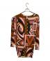 Emilio Pucci (エミリオ プッチ) 総柄ワンピース ピンク×ブラウン サイズ:38：6000円