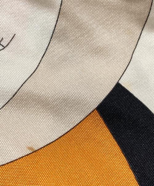 Emilio Pucci（エミリオ プッチ）Emilio Pucci (エミリオ プッチ) キャミソールワンピース ブラック×オレンジ サイズ:40の古着・服飾アイテム