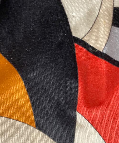 Emilio Pucci（エミリオ プッチ）Emilio Pucci (エミリオ プッチ) キャミソールワンピース ブラック×オレンジ サイズ:40の古着・服飾アイテム