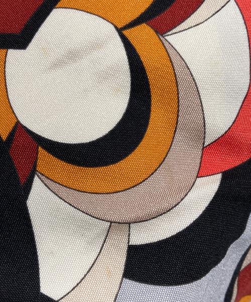 Emilio Pucci（エミリオ プッチ）Emilio Pucci (エミリオ プッチ) キャミソールワンピース ブラック×オレンジ サイズ:40の古着・服飾アイテム