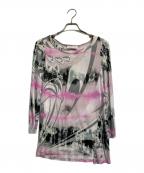 Emilio Pucciエミリオ プッチ）の古着「総柄カットソー」｜グレー×ピンク