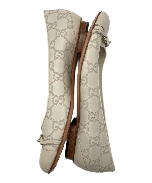 GUCCI（グッチ）GUCCI (グッチ) グッチシマローパンプス アイボリー サイズ:37Cの古着・服飾アイテム