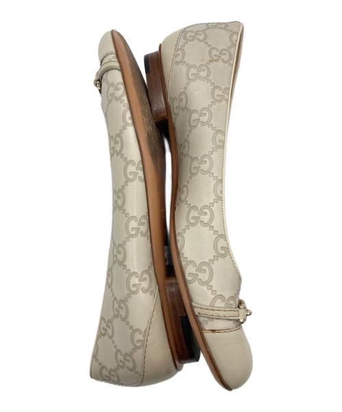 GUCCI（グッチ）GUCCI (グッチ) グッチシマローパンプス アイボリー サイズ:37Cの古着・服飾アイテム