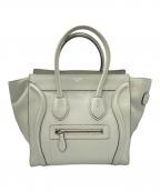 CELINEセリーヌ）の古着「ラゲージ マイクロショッパーハンドバッグ」｜グレー