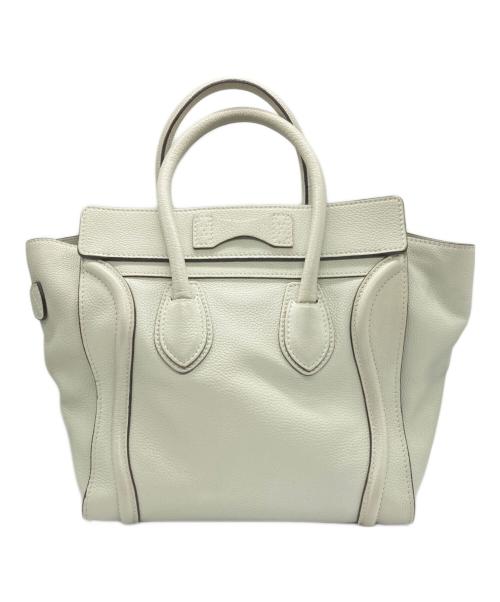 CELINE（セリーヌ）CELINE (セリーヌ) ラゲージ マイクロショッパーハンドバッグ グレーの古着・服飾アイテム