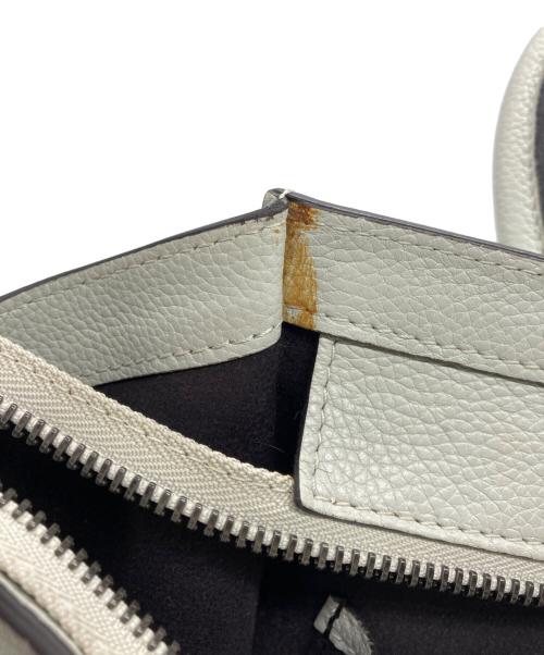 CELINE（セリーヌ）CELINE (セリーヌ) ラゲージ マイクロショッパーハンドバッグ グレーの古着・服飾アイテム