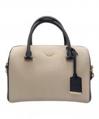 Kate Spadeケイトスペード）の古着「2WAYバイカラーミニボストンバッグ」｜ブラック×ベージュ