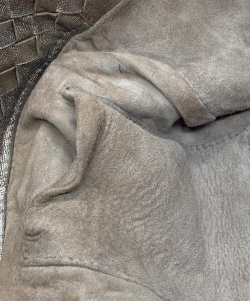 BOTTEGA VENETA（ボッテガベネタ）BOTTEGA VENETA (ボッテガベネタ) イントレチャートトートバッグ ブロンズの古着・服飾アイテム