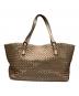 BOTTEGA VENETA（ボッテガベネタ）の古着「イントレチャートトートバッグ」｜ブロンズ