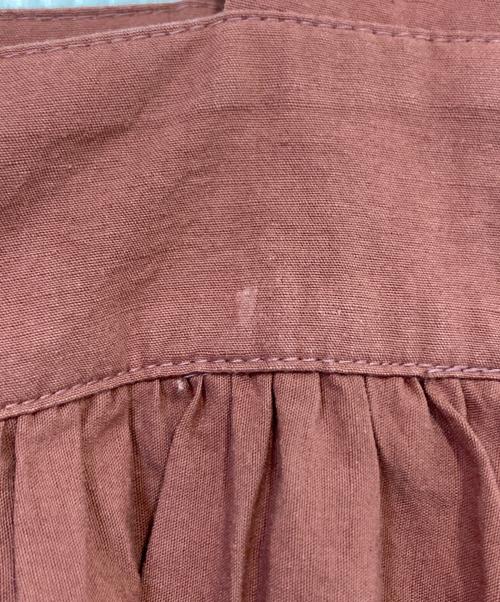 BEARDSLEY（ビアズリー）BEARDSLEY (ビアズリー) リネンブレンドボリュームサロペット ピンク サイズ:ＦＲＥＥの古着・服飾アイテム