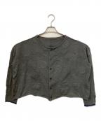 Y'sワイズ）の古着「サークルジャガードワイドカーディガン」｜グレー