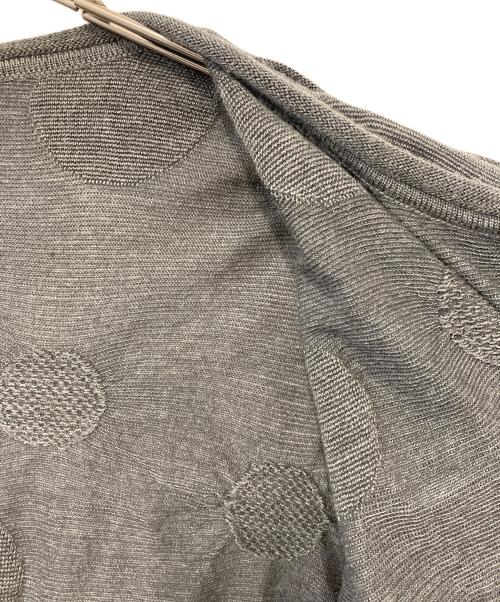 Y's（ワイズ）Y's (ワイズ) サークルジャガードワイドカーディガン グレー サイズ:2の古着・服飾アイテム