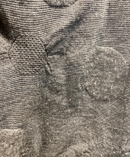 Y's（ワイズ）Y's (ワイズ) サークルジャガードワイドカーディガン グレー サイズ:2の古着・服飾アイテム