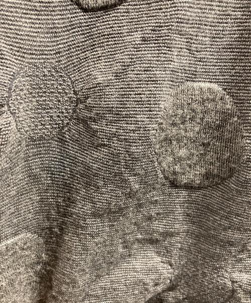 Y's（ワイズ）Y's (ワイズ) サークルジャガードワイドカーディガン グレー サイズ:2の古着・服飾アイテム