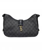 GUCCIグッチ）の古着「デニム地GGキャンバスワンショルダーバッグ」