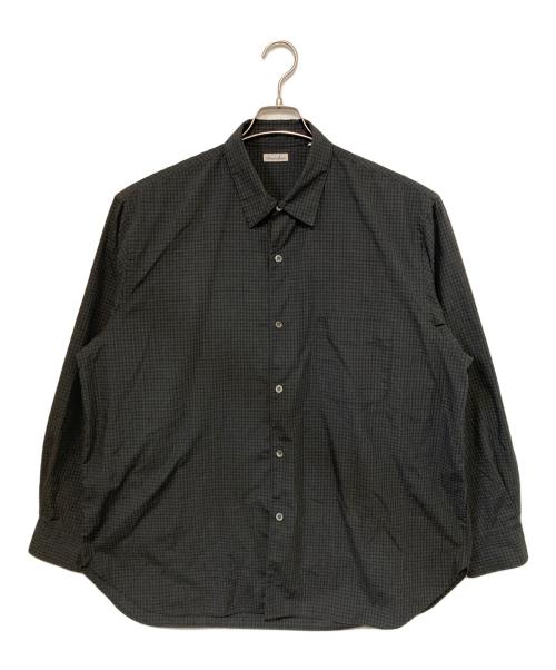 STEVEN ALAN（スティーブンアラン）STEVEN ALAN (スティーブンアラン) TRミニチェックレギュラーカラーシャツ グレー×ブラック サイズ:XLの古着・服飾アイテム