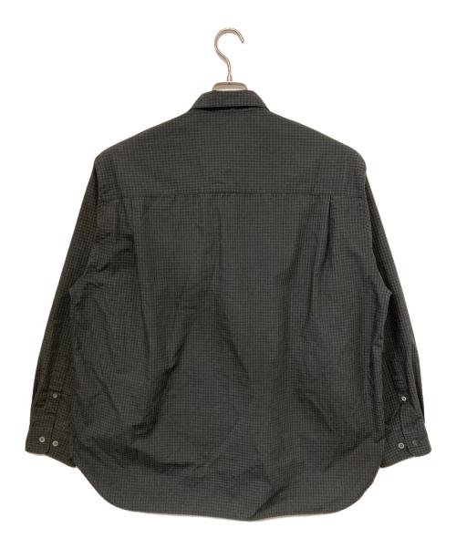 STEVEN ALAN（スティーブンアラン）STEVEN ALAN (スティーブンアラン) TRミニチェックレギュラーカラーシャツ グレー×ブラック サイズ:XLの古着・服飾アイテム