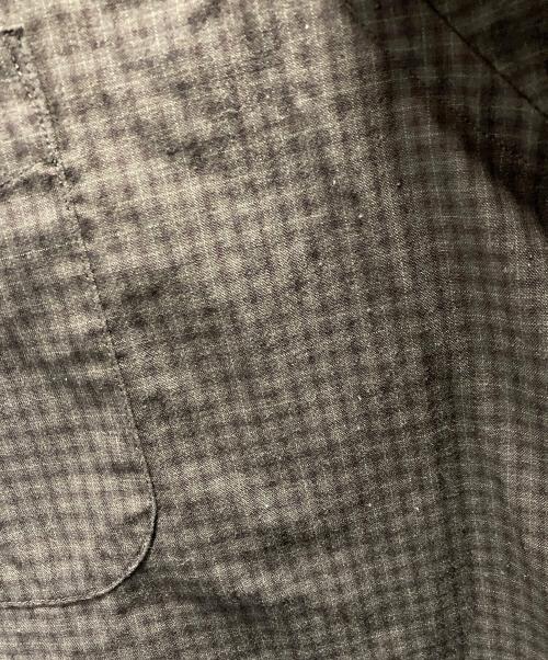 STEVEN ALAN（スティーブンアラン）STEVEN ALAN (スティーブンアラン) TRミニチェックレギュラーカラーシャツ グレー×ブラック サイズ:XLの古着・服飾アイテム