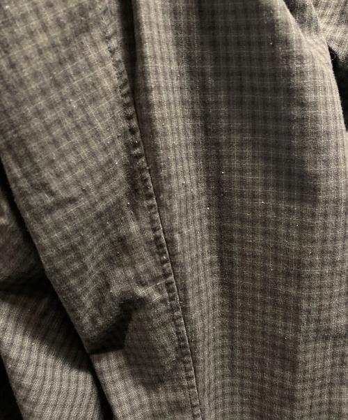 STEVEN ALAN（スティーブンアラン）STEVEN ALAN (スティーブンアラン) TRミニチェックレギュラーカラーシャツ グレー×ブラック サイズ:XLの古着・服飾アイテム